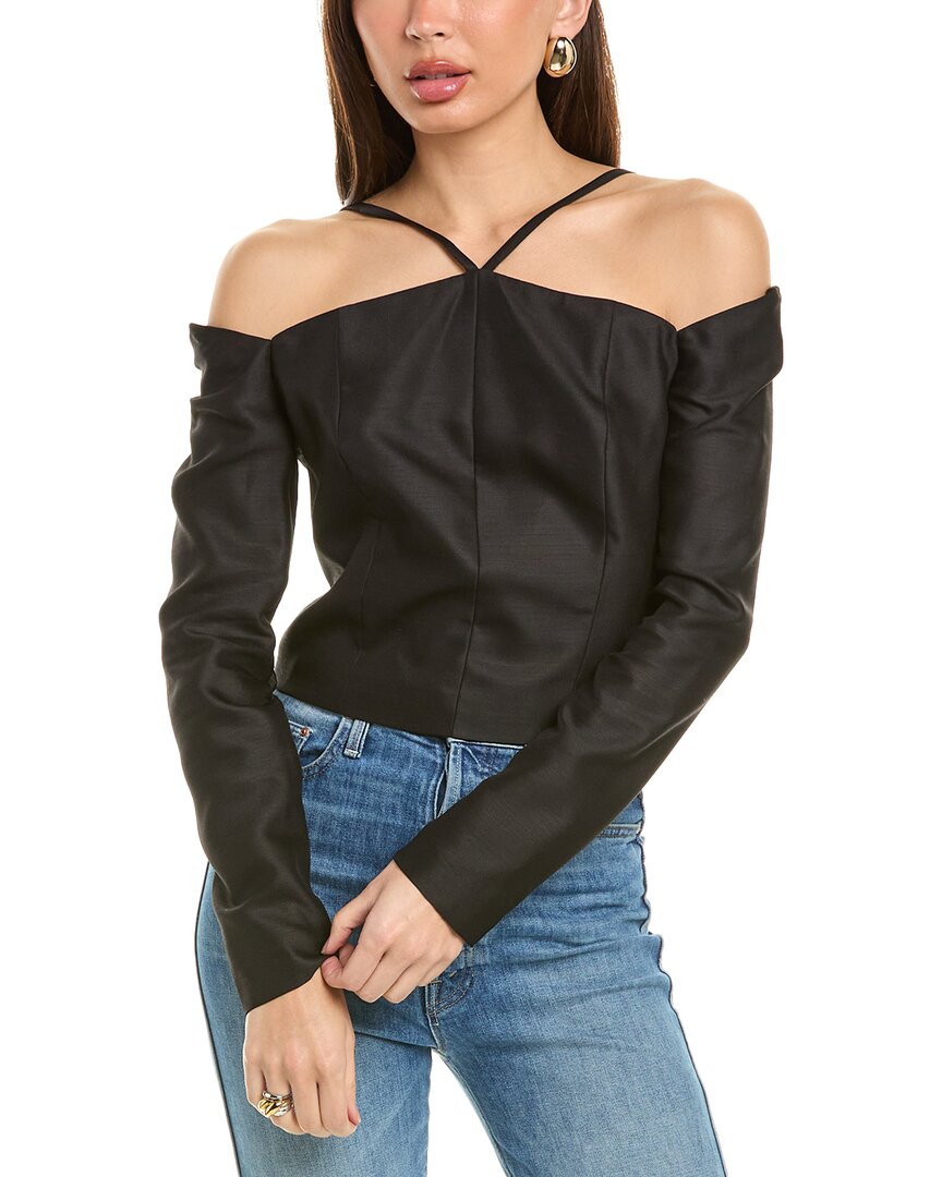 Топ из смеси шерсти и шелка IRO Paju, черный
Топ из смеси шерсти и шелка IRO Paju, черный