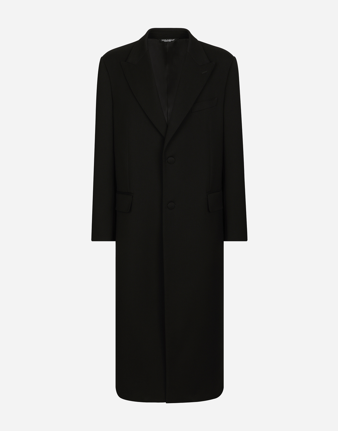 Однобортное пальто из двуличной (двусторонней) эластичной шерсти Dolce & Gabbana, черный
Однобортное пальто из двуличной (двусторонней) эластичной шерсти Dolce & Gabbana, черный