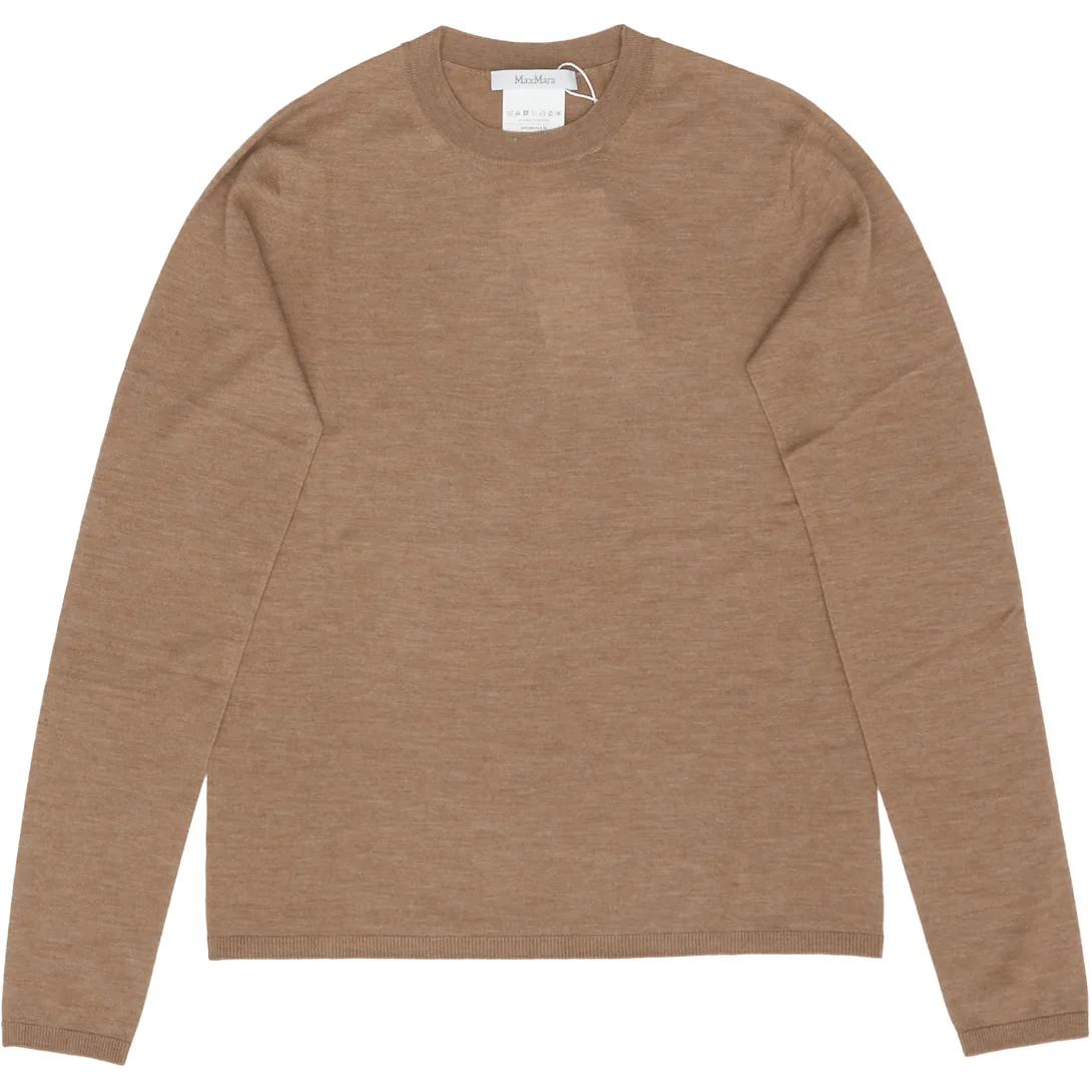 Топ Crewneck Long-Sleeved Top MaxMara, коричневый
Топ Crewneck Long-Sleeved Top MaxMara, коричневый