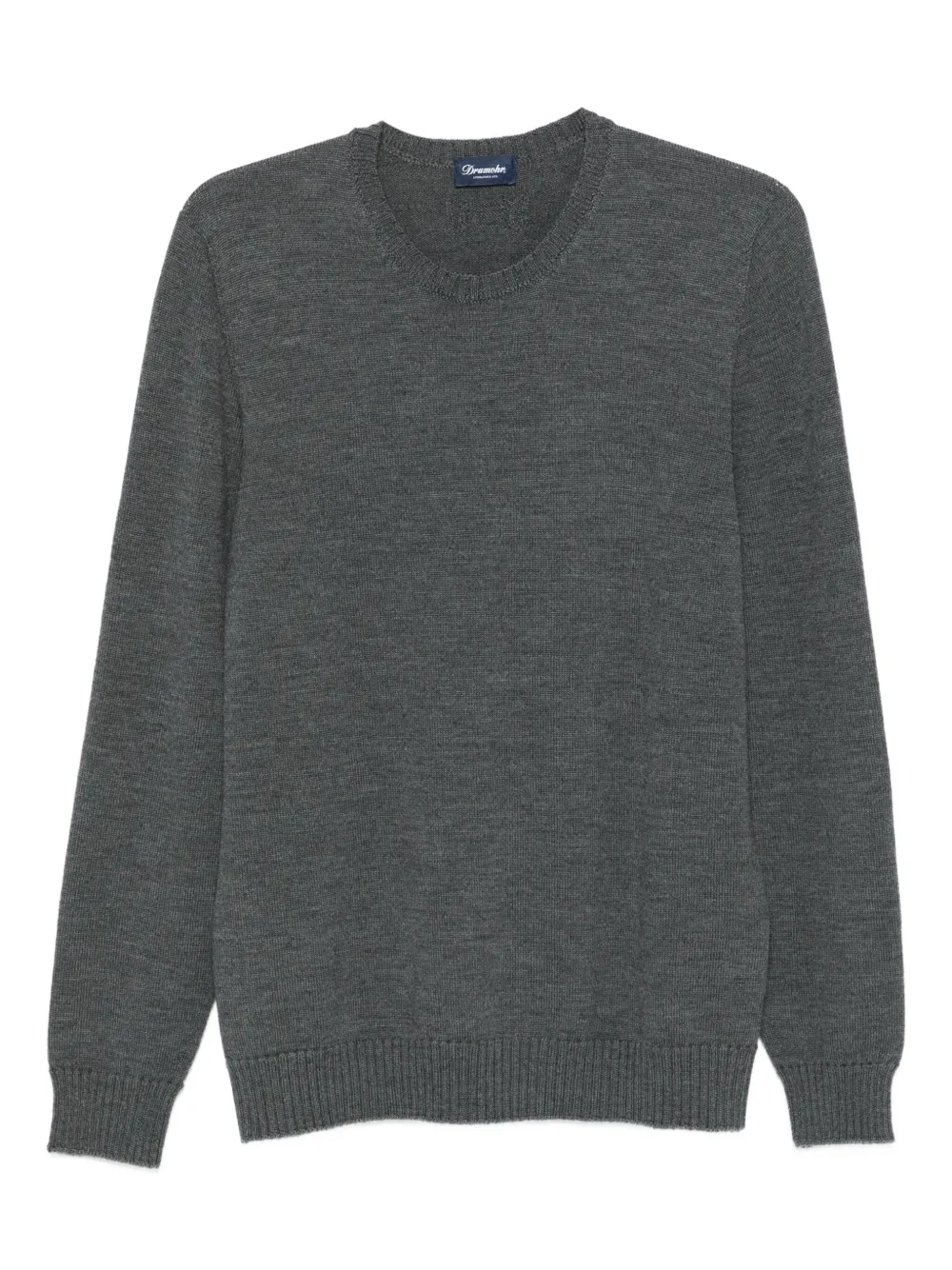 Шерстяной свитер с круглым вырезом Drumohr, серый
Шерстяной свитер с круглым вырезом Drumohr, серый