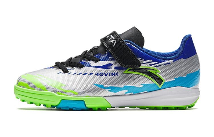 Детские футбольные бутсы GS Low-top Silver/Green/Blue Anta Kids 
Детские футбольные бутсы GS Low-top Silver/Green/Blue Anta Kids