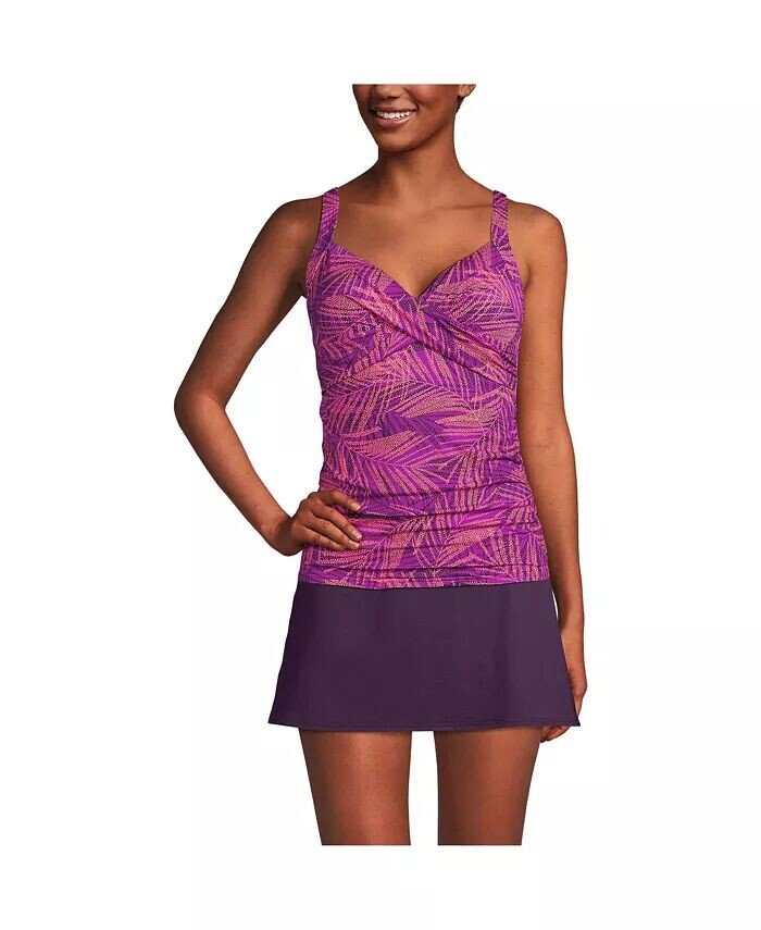 Женский купальник танкини на косточках с v-образным вырезом и запахом, топ Lands' End, розовый
Женский купальник танкини на косточках с v-образным вырезом и запахом, топ Lands' End, розовый