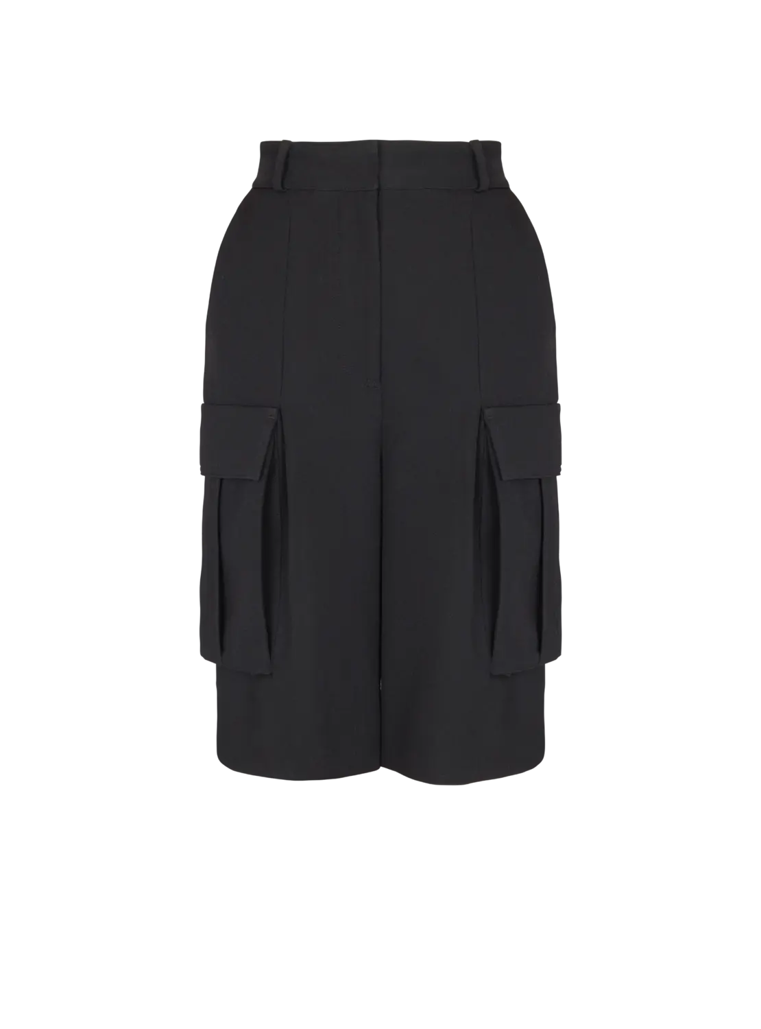 Бермуды из шерсти гран-де-пудр Balmain, черный
Бермуды из шерсти гран-де-пудр Balmain, черный