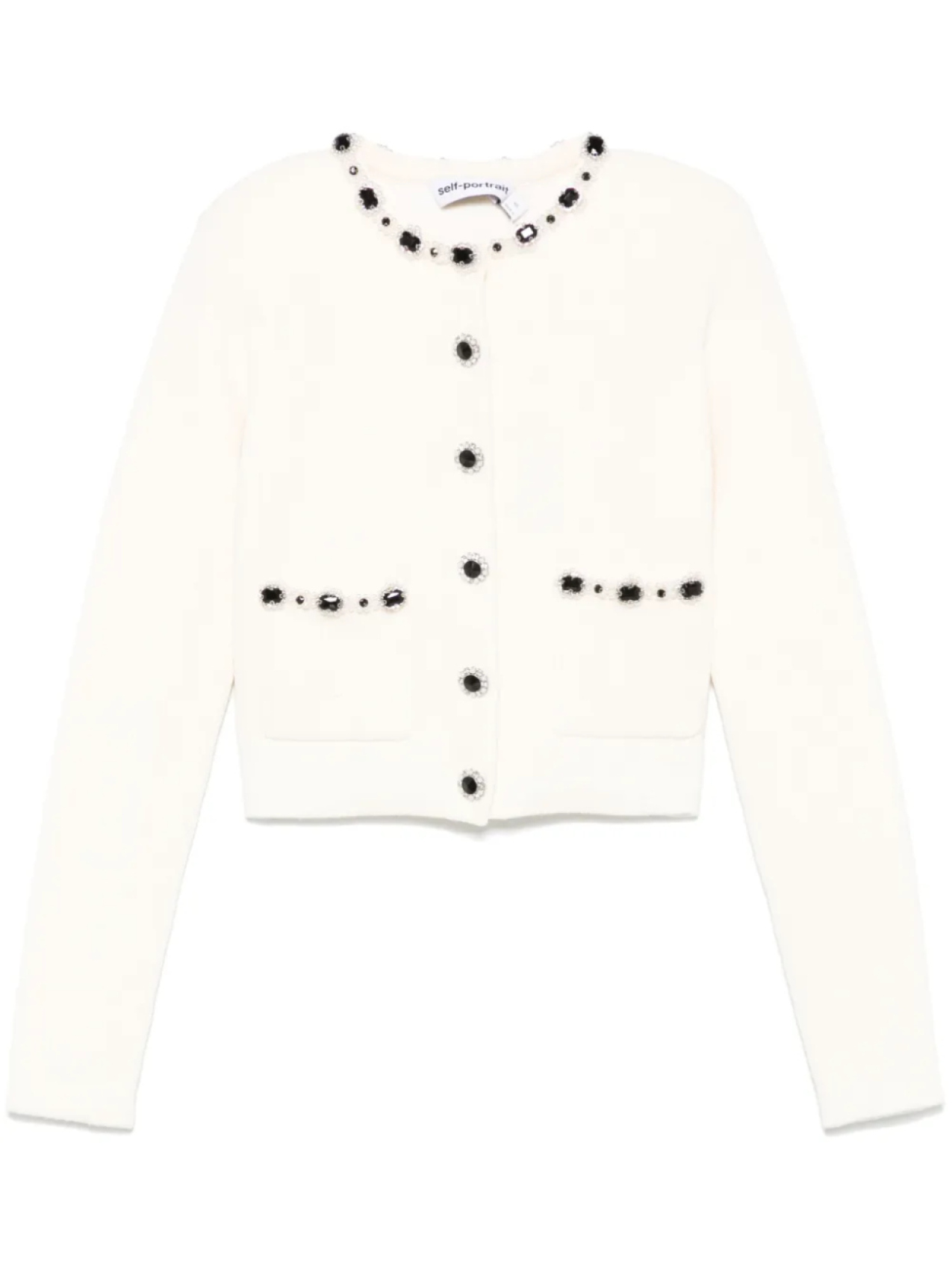 Кардиган с кристаллами «Автопортрет» Self-Portrait, нейтральный
Кардиган с кристаллами «Автопортрет» Self-Portrait, нейтральный