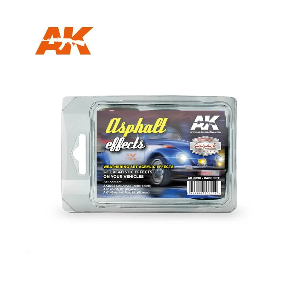 Эффекты асфальта (гоночный набор), Weathering (AK-Interactive)
Эффекты асфальта (гоночный набор), Weathering (AK-Interactive)