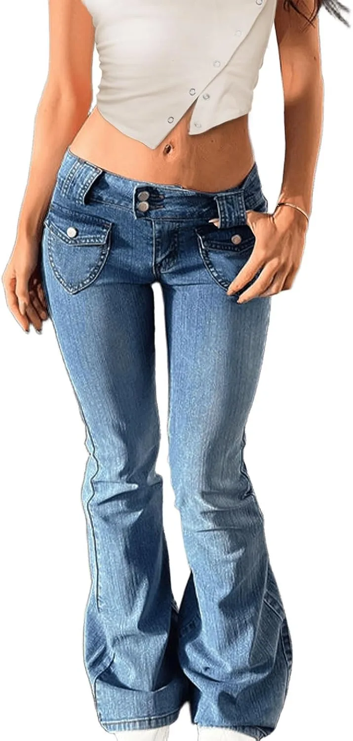 Джинсы-клеш low rise для женщин в стиле y2k Djeanxa
Джинсы-клеш low rise для женщин в стиле y2k Djeanxa