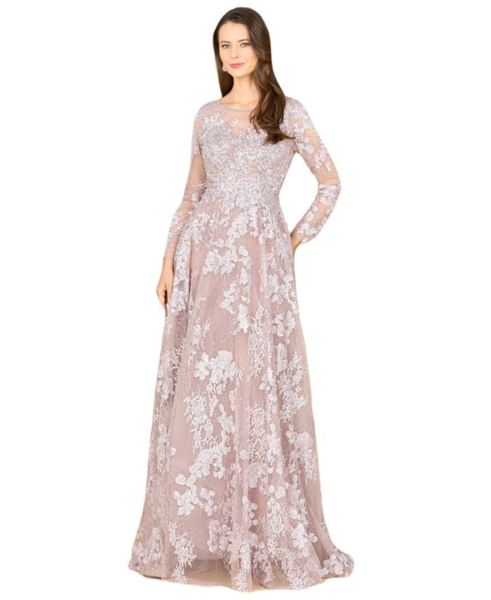 Женское платье с длинными рукавами и иллюзионным вырезом Lara, фиолетовый
Женское платье с длинными рукавами и иллюзионным вырезом Lara, фиолетовый