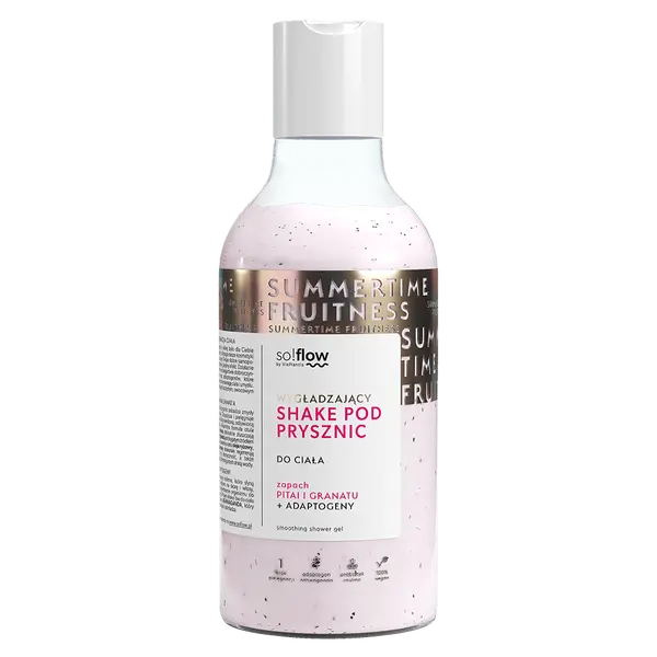 Разглаживающий коктейль для душа с питайей и гранатом, 400 мл So!Flow 
Разглаживающий коктейль для душа с питайей и гранатом, 400 мл So!Flow
