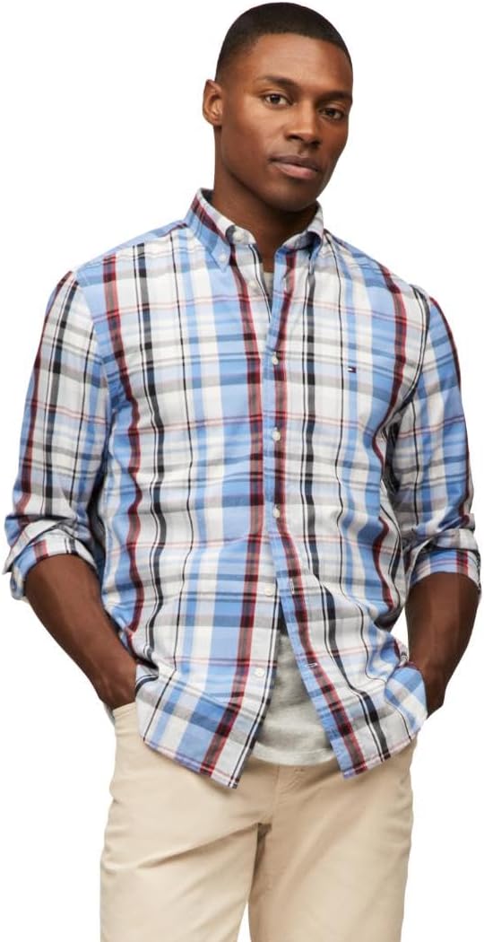 Мужские рубашки Tommy Hilfiger Poplin с длинным рукавом, классического кроя, застегивающиеся на пуговицы, также доступны в размерах для больших и высоких размеров., Blue Spell Heritage Check
Мужские рубашки Tommy Hilfiger Poplin с длинным рукавом, классического кроя, застегивающиеся на пуговицы, также доступны в размерах для больших и высоких размеров., Blue Spell Heritage Check