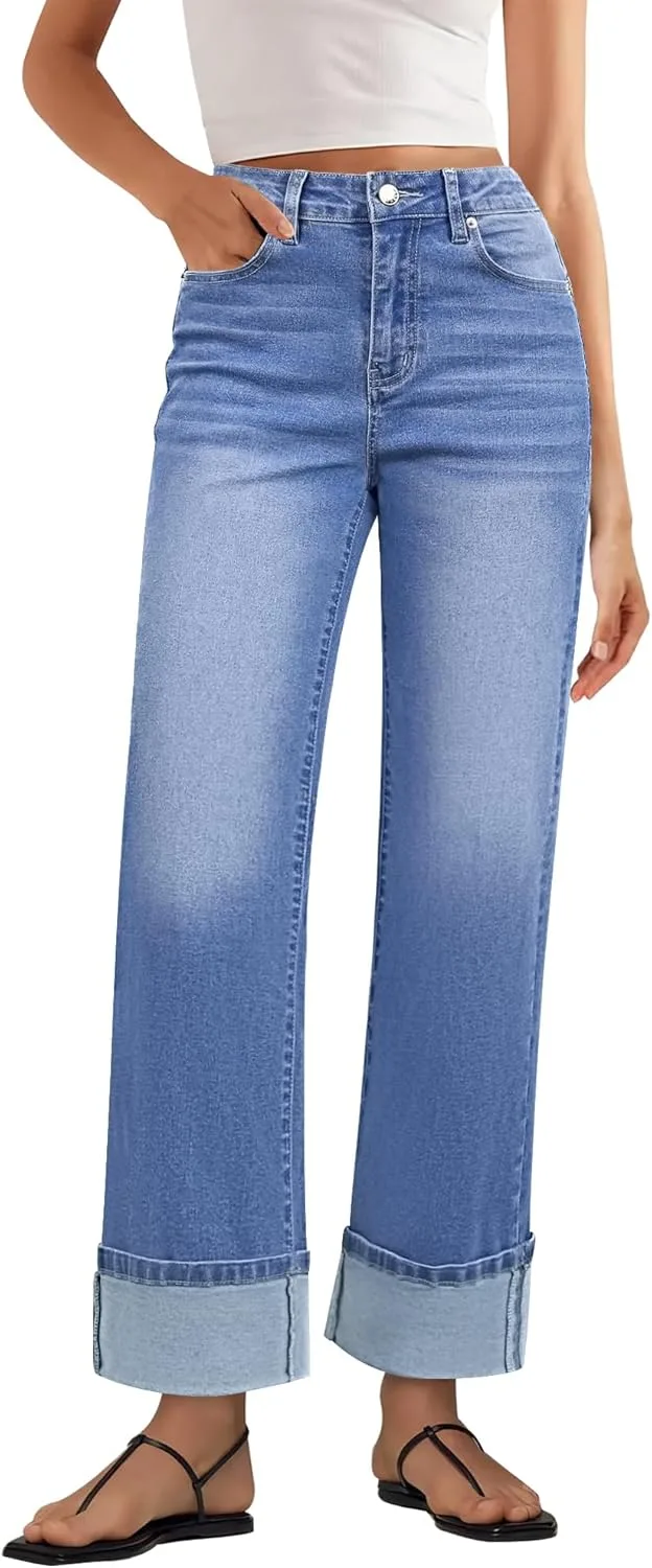 GRAPENT джинсы Wide Leg для женщин, высокие, с манжетами
GRAPENT джинсы Wide Leg для женщин, высокие, с манжетами