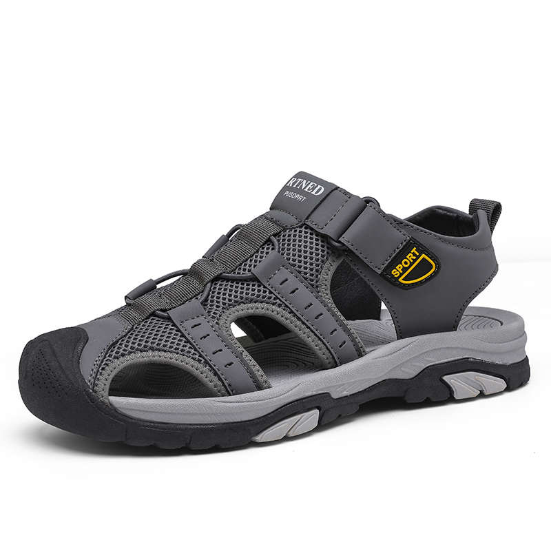 Shiozawa Мужские пляжные сандалии серые, цвет Gray 
Shiozawa Мужские пляжные сандалии серые, цвет Gray