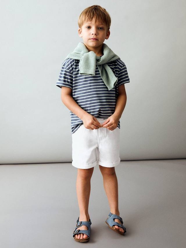 Детские шорты кенгуру с завязками denim Mango, White
Детские шорты кенгуру с завязками denim Mango, White