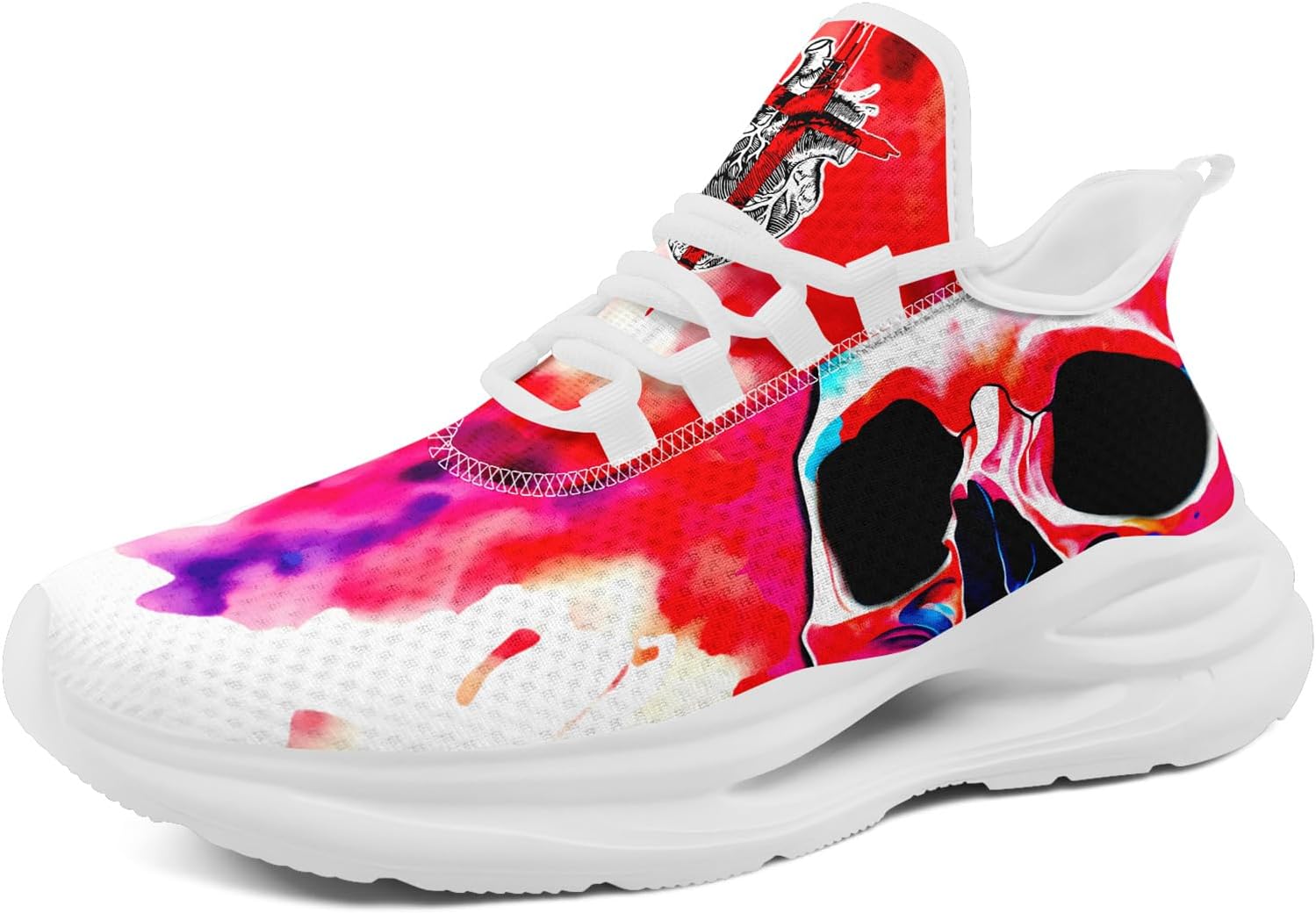 Мужские беговые кроссовки AWSOLE в готическом стиле, с черепами, легкие, дышащие, модные кроссовки, повседневные спортивные для тренажерного зала и прогулок, белый/желтый/фиолетовый/розовый/бежевый
Мужские беговые кроссовки AWSOLE в готическом стиле, с черепами, легкие, дышащие, модные кроссовки, повседневные спортивные для тренажерного зала и прогулок, белый/желтый/фиолетовый/розовый/бежевый