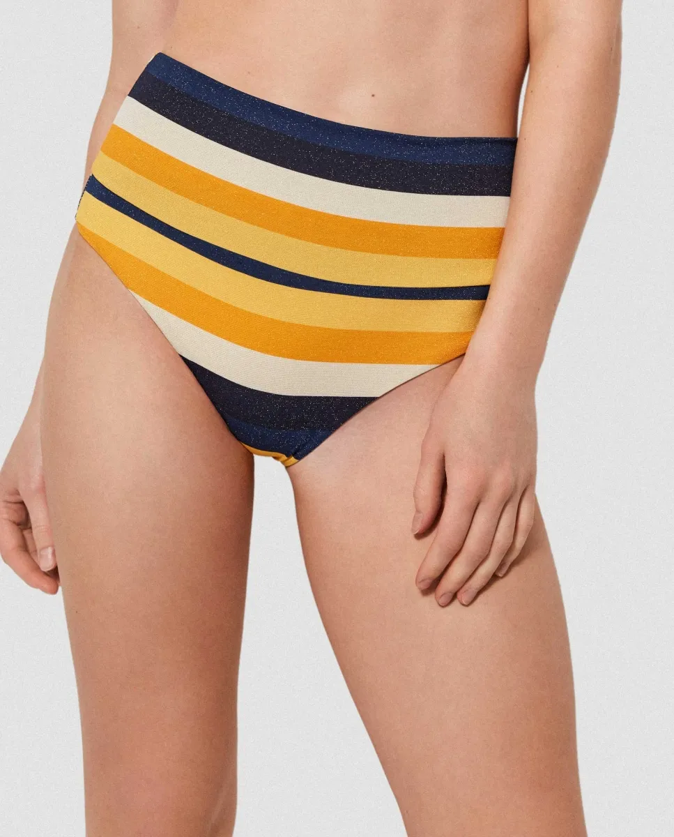 Плавки бикини с несколькими положениями из полосатой ткани Gisela, мультиколор
Плавки бикини с несколькими положениями из полосатой ткани Gisela, мультиколор