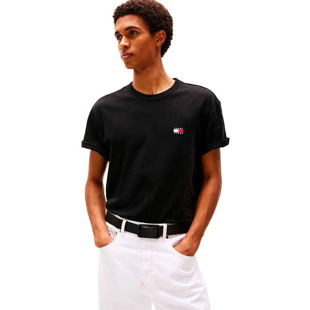 Футболка с коротким рукавом Tommy Jeans Badge Regular Fit, черный 
Футболка с коротким рукавом Tommy Jeans Badge Regular Fit, черный