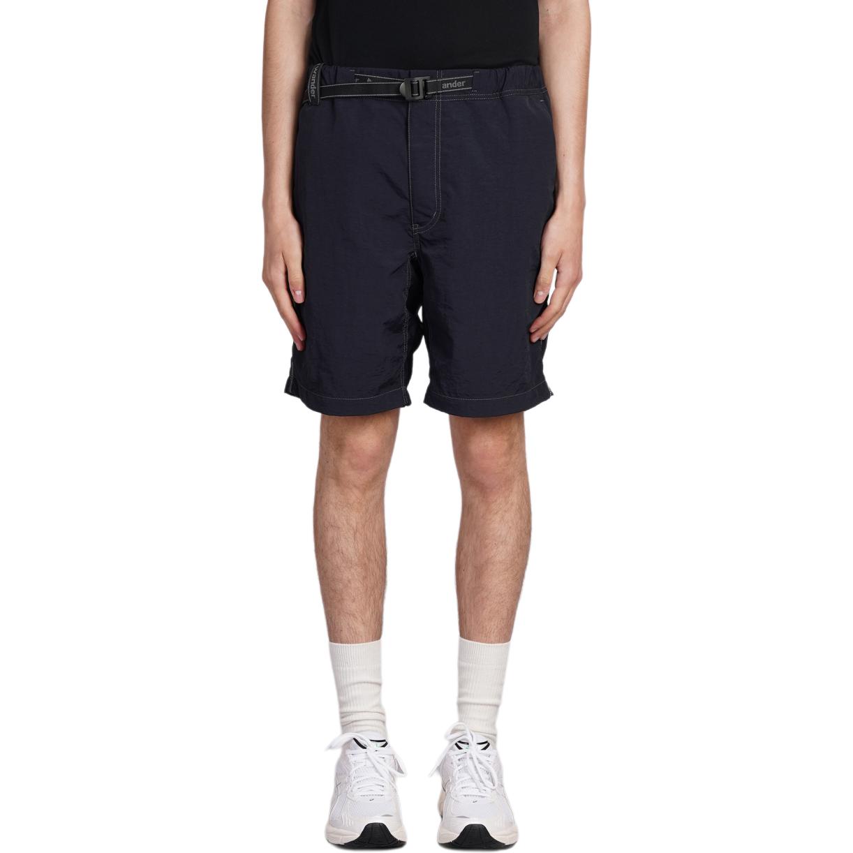 Брюки-шорты с поясом Wander, черные 
Брюки-шорты с поясом Wander, черные