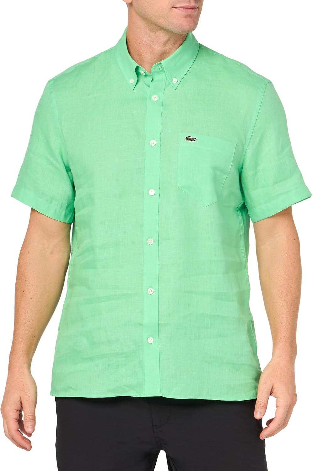 Lacoste мужская повседневная рубашка на пуговицах из льна Regular Fit, Peppermint
Lacoste мужская повседневная рубашка на пуговицах из льна Regular Fit, Peppermint