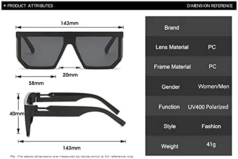 Панк-солнцезащитные очки 2027 года для женщин, защита от УФ-излучения UV400, мужские солнцезащитные очки желтого и розового цвета MTZJH, Glossy Black Grey
Панк-солнцезащитные очки 2027 года для женщин, защита от УФ-излучения UV400, мужские солнцезащитные очки желтого и розового цвета MTZJH, Glossy Black Grey