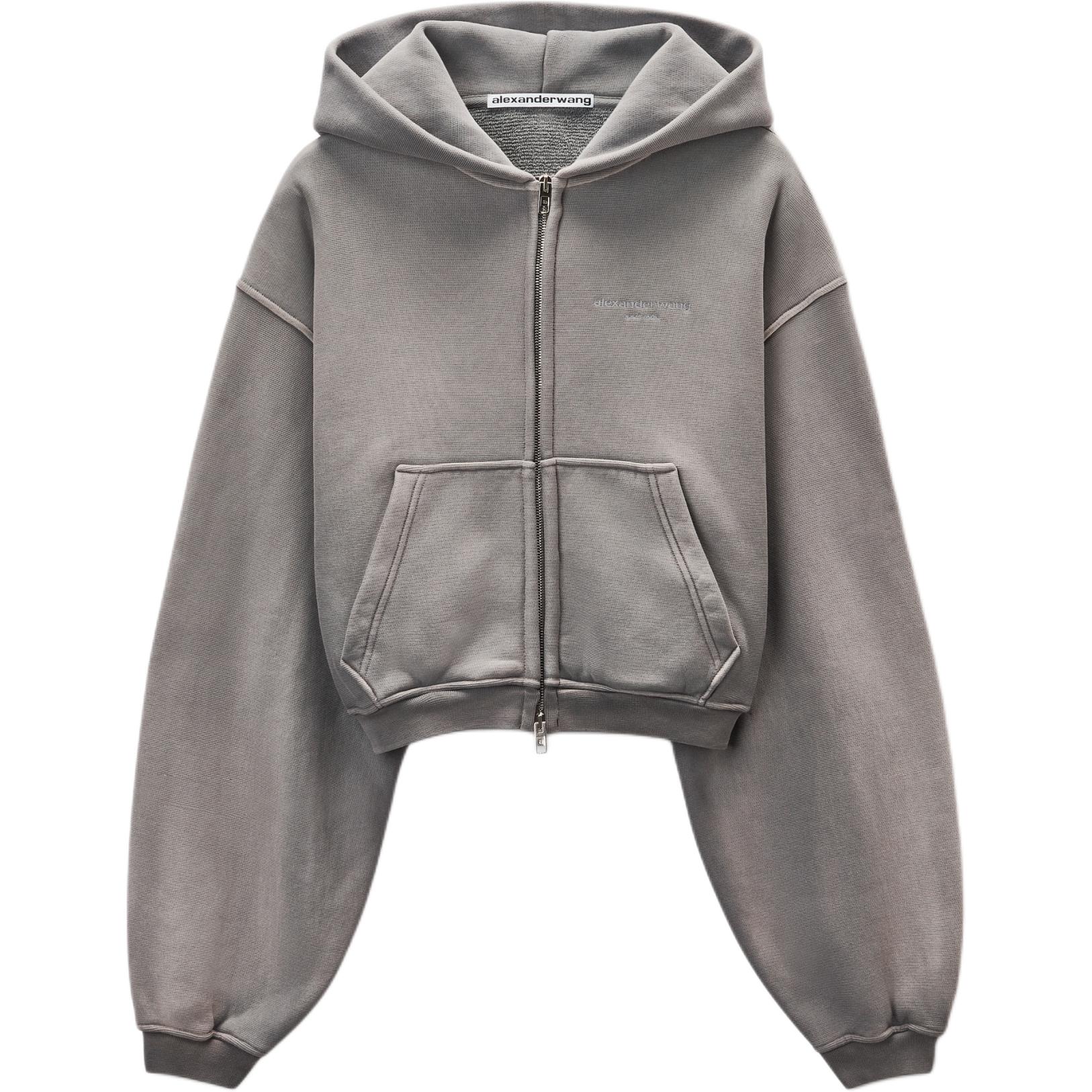 Zip up Crop Hoodie Alexander Wang, серый
Zip up Crop Hoodie Alexander Wang, серый