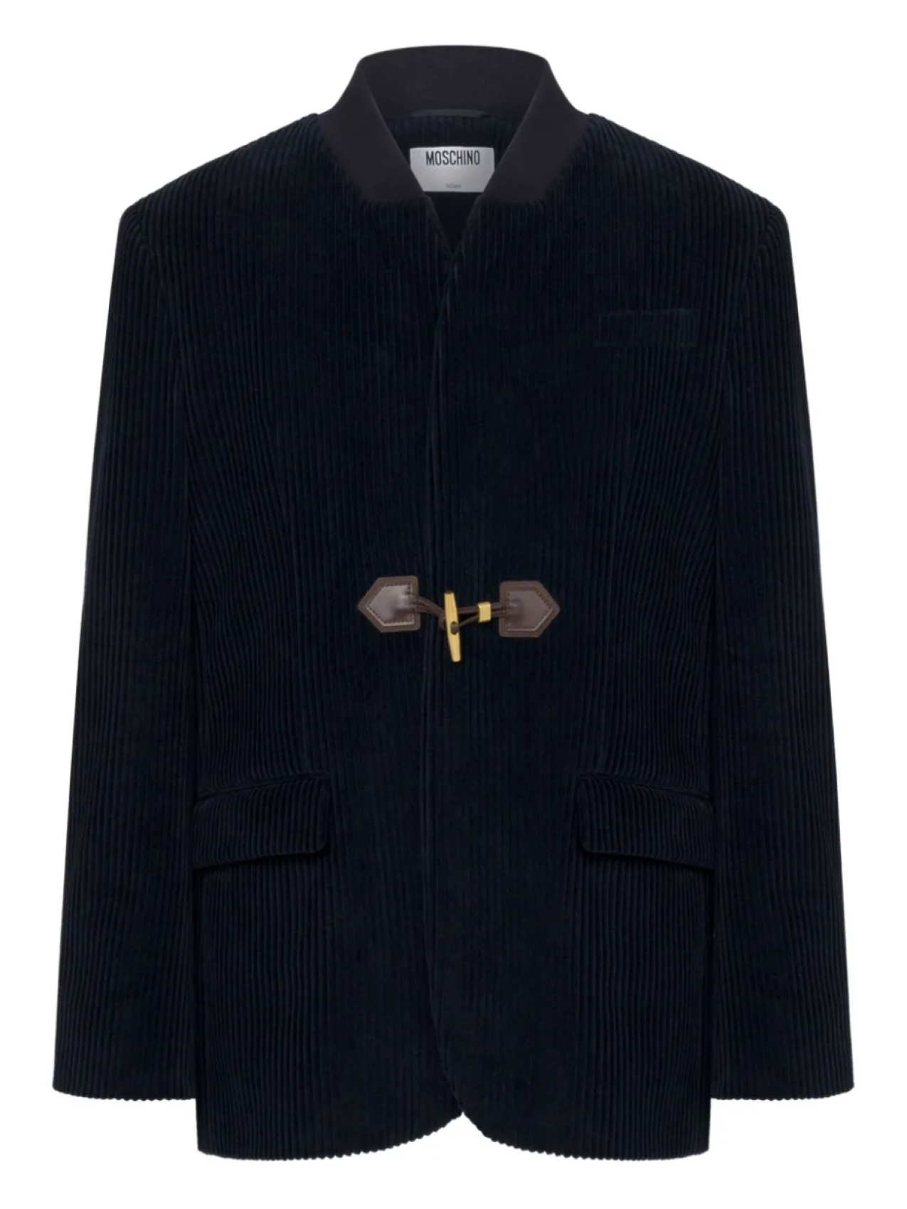 Вельветовый пиджак с застежкой-тогл Moschino, синий
Вельветовый пиджак с застежкой-тогл Moschino, синий