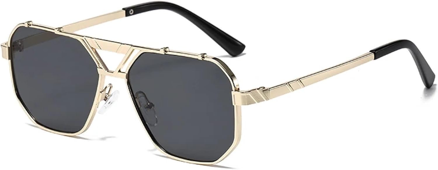 Солнцезащитные очки с защитой UV400 | Металлические двойные перемычки, градиентные линзы | Для женщин и мужчин, для занятий спортом на открытом воздухе и вождения DSVIGF, Golden Black
Солнцезащитные очки с защитой UV400 | Металлические двойные перемычки, градиентные линзы | Для женщин и мужчин, для занятий спортом на открытом воздухе и вождения DSVIGF, Golden Black