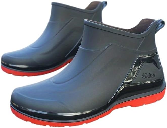 Мужские водонепроницаемые противоскользящие дождевые сапоги Hhhchpm - резиновая рабочая обувь с толстой подошвой, удобная для кухни и улицы, наружные дождевые ботинки, красный
Мужские водонепроницаемые противоскользящие дождевые сапоги Hhhchpm - резиновая рабочая обувь с толстой подошвой, удобная для кухни и улицы, наружные дождевые ботинки, красный