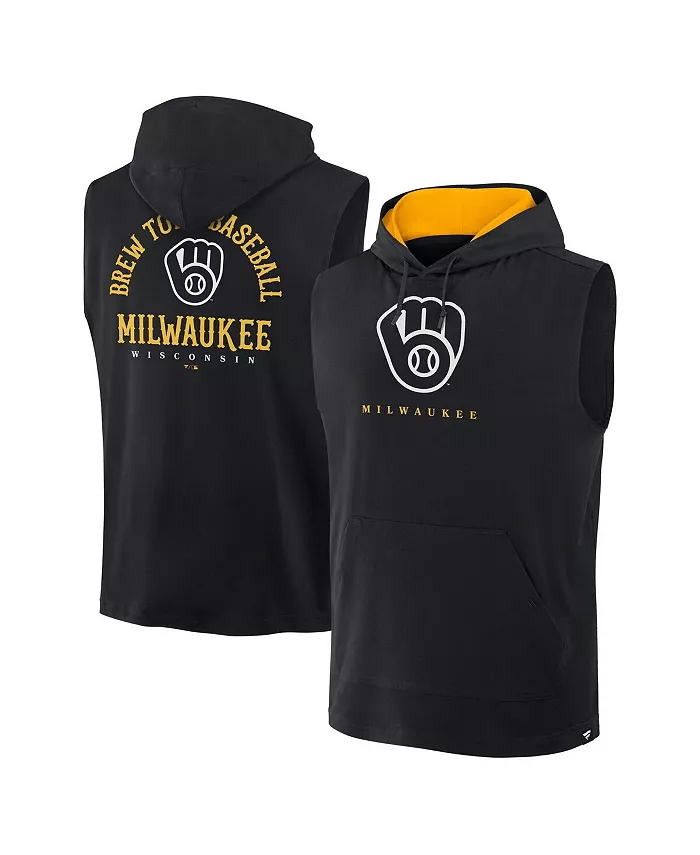 Мужская черная толстовка без рукавов Milwaukee Brewers Fire Speed Fanatics
Мужская черная толстовка без рукавов Milwaukee Brewers Fire Speed Fanatics