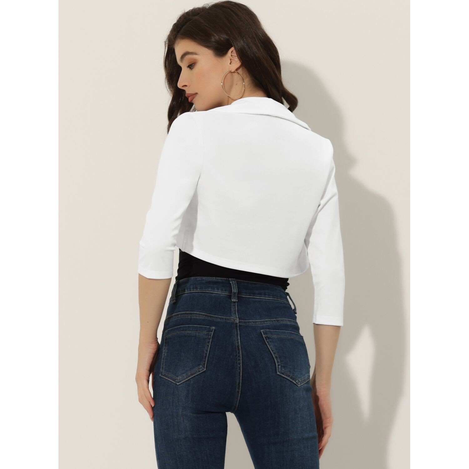 Болеро для женщин, плечи с воротником для платья ALLEGRA K, черный
Болеро для женщин, плечи с воротником для платья ALLEGRA K, черный