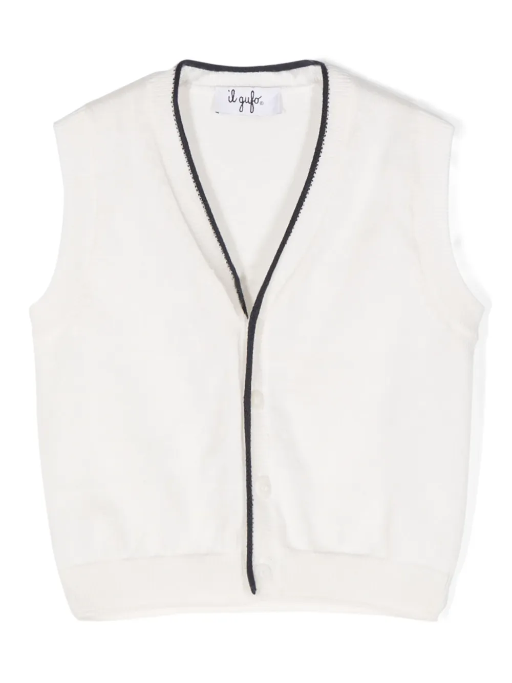 Жилет тонкой вязки Il Gufo, белый
Жилет тонкой вязки Il Gufo, белый
