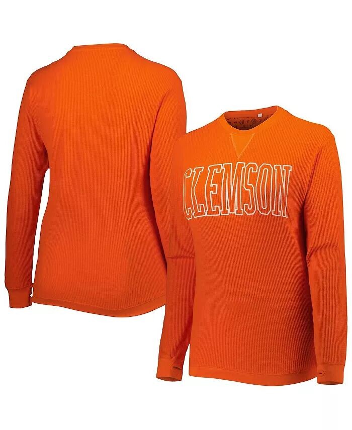 Женская оранжевая термо-футболка три-смеси с длинными рукавами Clemson Tigers Surf Southlawn вафельной вязки Pressbox
Женская оранжевая термо-футболка три-смеси с длинными рукавами Clemson Tigers Surf Southlawn вафельной вязки Pressbox