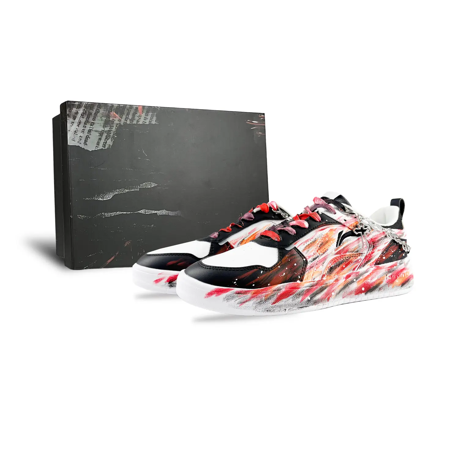 LINING ЛиНинг Спайк Йирс противоскользящие износостойкие низкие скейтерские кроссовки мужские черно-оранжевые, цвет Black Orange Box
LINING ЛиНинг Спайк Йирс противоскользящие износостойкие низкие скейтерские кроссовки мужские черно-оранжевые, цвет Black Orange Box