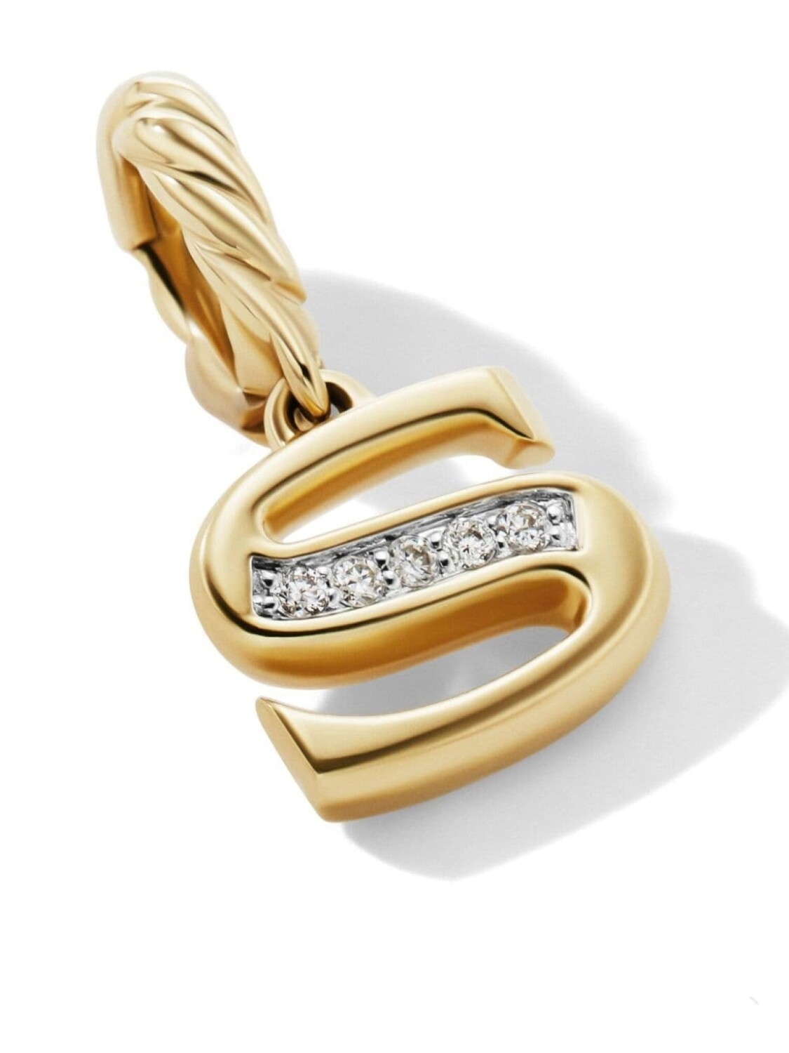 Подвеска Initial S из желтого золота с бриллиантами David Yurman, золотой
Подвеска Initial S из желтого золота с бриллиантами David Yurman, золотой