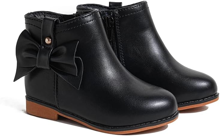 Модные ботинки для девочек, короткие замшевые ботильоны с застежкой-молнией и бантом для малышей/маленьких детей CIXVXCI, Black
Модные ботинки для девочек, короткие замшевые ботильоны с застежкой-молнией и бантом для малышей/маленьких детей CIXVXCI, Black