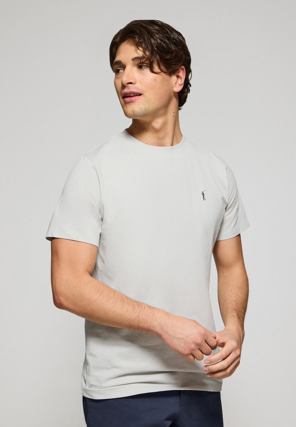 Базовая футболка Polo Club, светло-серый 
Базовая футболка Polo Club, светло-серый