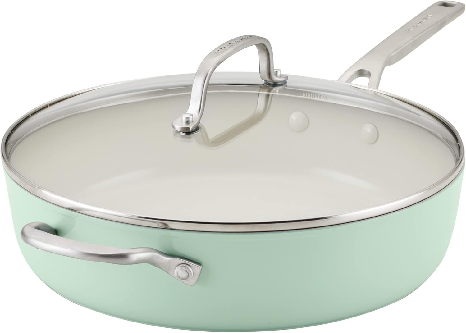 Kitchen Aid Сотейник из керамики с твердым анодированным покрытием и антипригарным покрытием, 5 литров, фисташковый KitchenAid, Pistachio
Kitchen Aid Сотейник из керамики с твердым анодированным покрытием и антипригарным покрытием, 5 литров, фисташковый KitchenAid, Pistachio