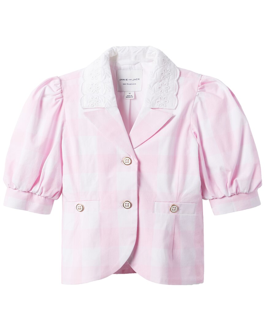 Janie and Jack Жакет с пышными рукавами в клетку, мультиколор
Janie and Jack Жакет с пышными рукавами в клетку, мультиколор