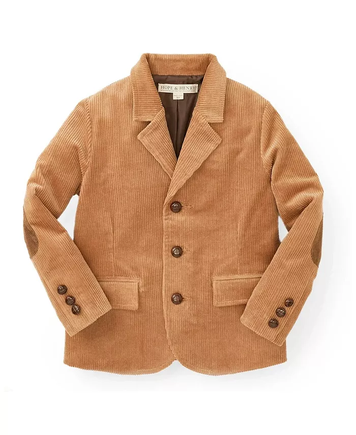 Органический вельветовый блейзер для мальчиков Hope & Henry, коричневый
Органический вельветовый блейзер для мальчиков Hope & Henry, коричневый