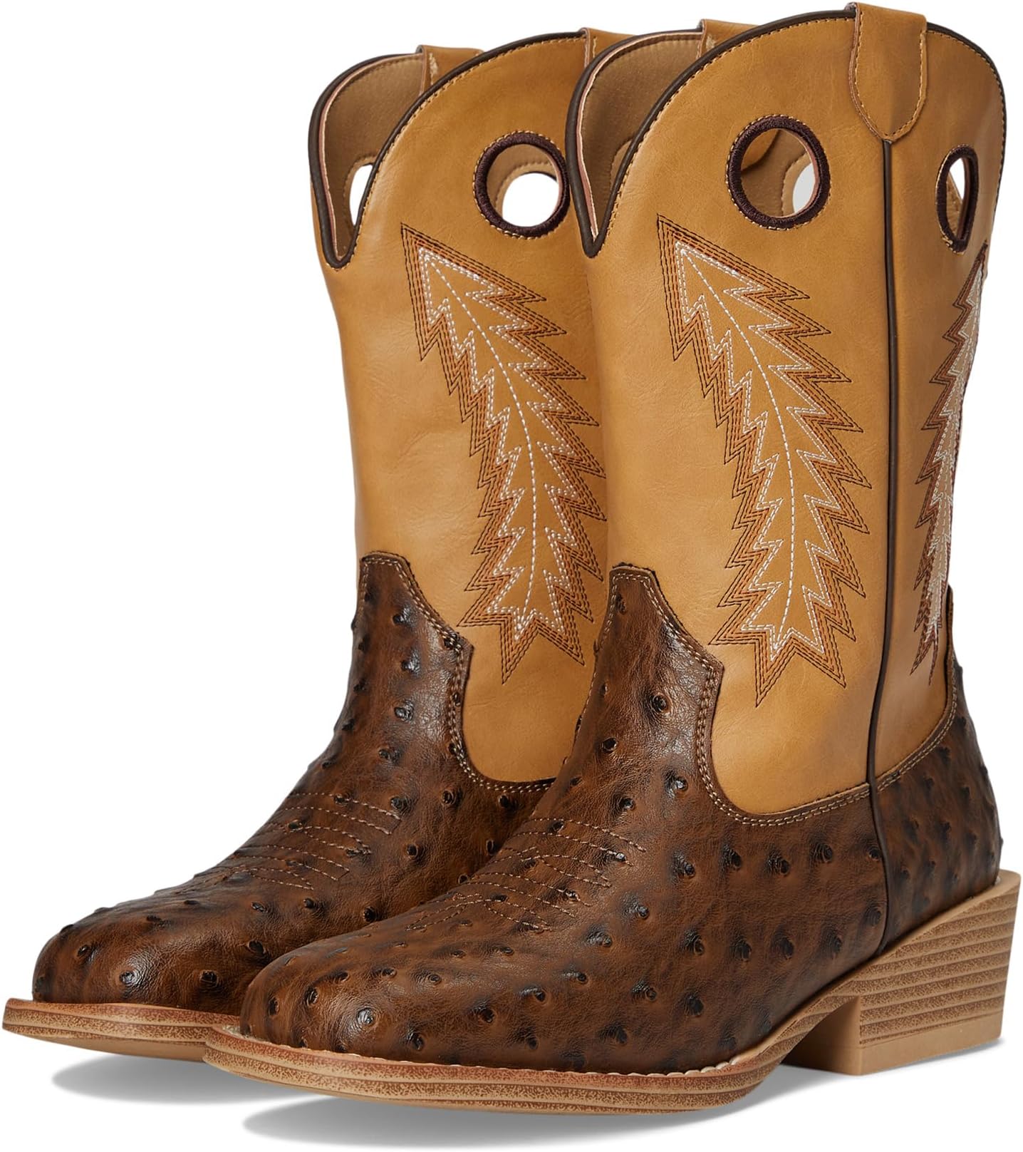 Ботинки Roper Kids Walker Bumps, Brown Faux Ostrich Vamp
Ботинки Roper Kids Walker Bumps, Brown Faux Ostrich Vamp