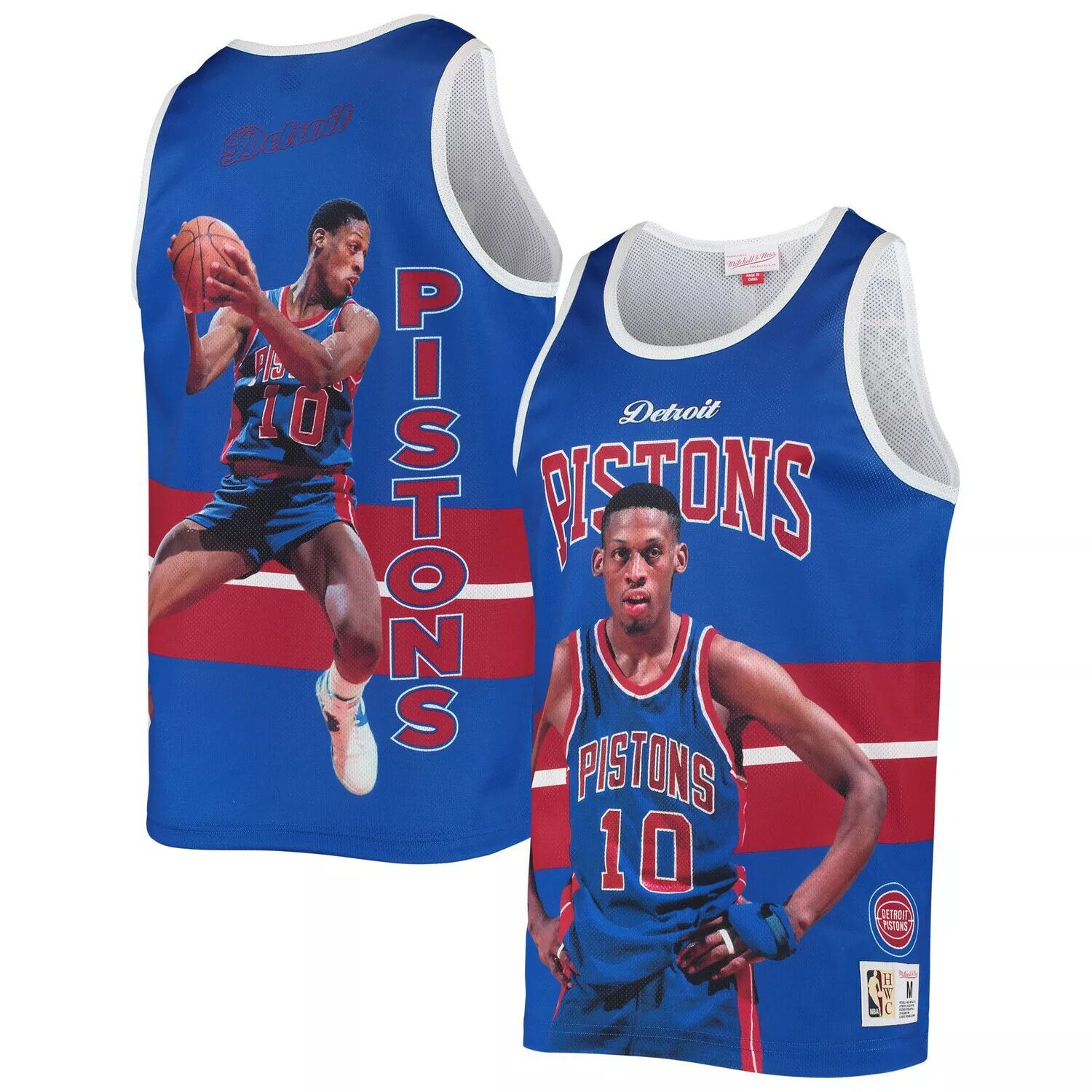 Мужская майка Mitchell & Ness Dennis Rodman синяя Detroit Pistons Classics Player из твердой древесины
Мужская майка Mitchell & Ness Dennis Rodman синяя Detroit Pistons Classics Player из твердой древесины