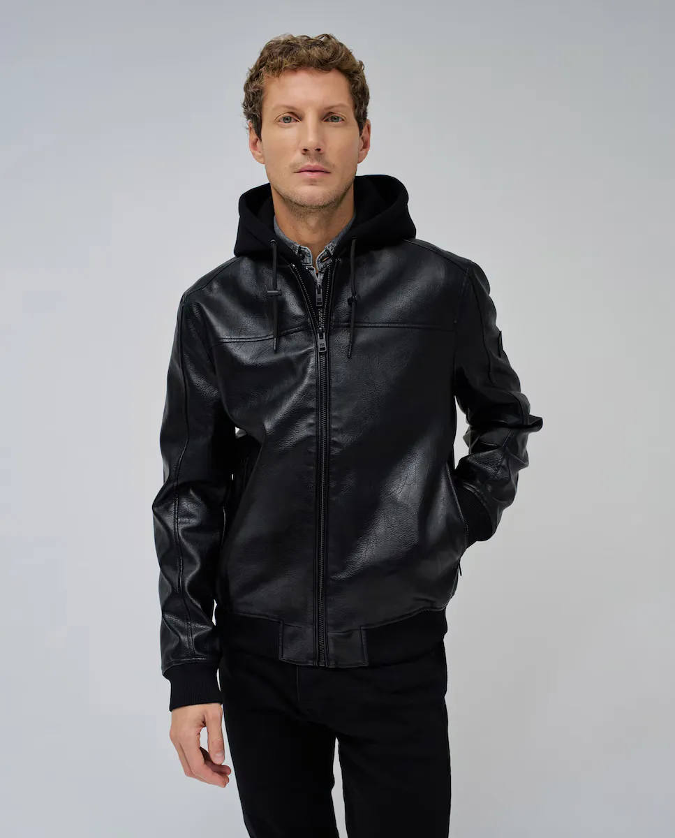 Мужская куртка-бомбер из искусственной кожи Salsa Jeans, чёрный, Черный, Мужская куртка-бомбер из искусственной кожи Salsa Jeans, чёрный
Мужская куртка-бомбер из искусственной кожи Salsa Jeans, чёрный, Черный, Мужская куртка-бомбер из искусственной кожи Salsa Jeans, чёрный