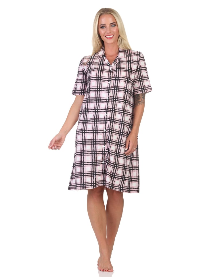 Ночная рубашка из джерси с короткими рукавами, клетчатая, размер plus size 125 214 446, розового цвета NORMANN
Ночная рубашка из джерси с короткими рукавами, клетчатая, размер plus size 125 214 446, розового цвета NORMANN