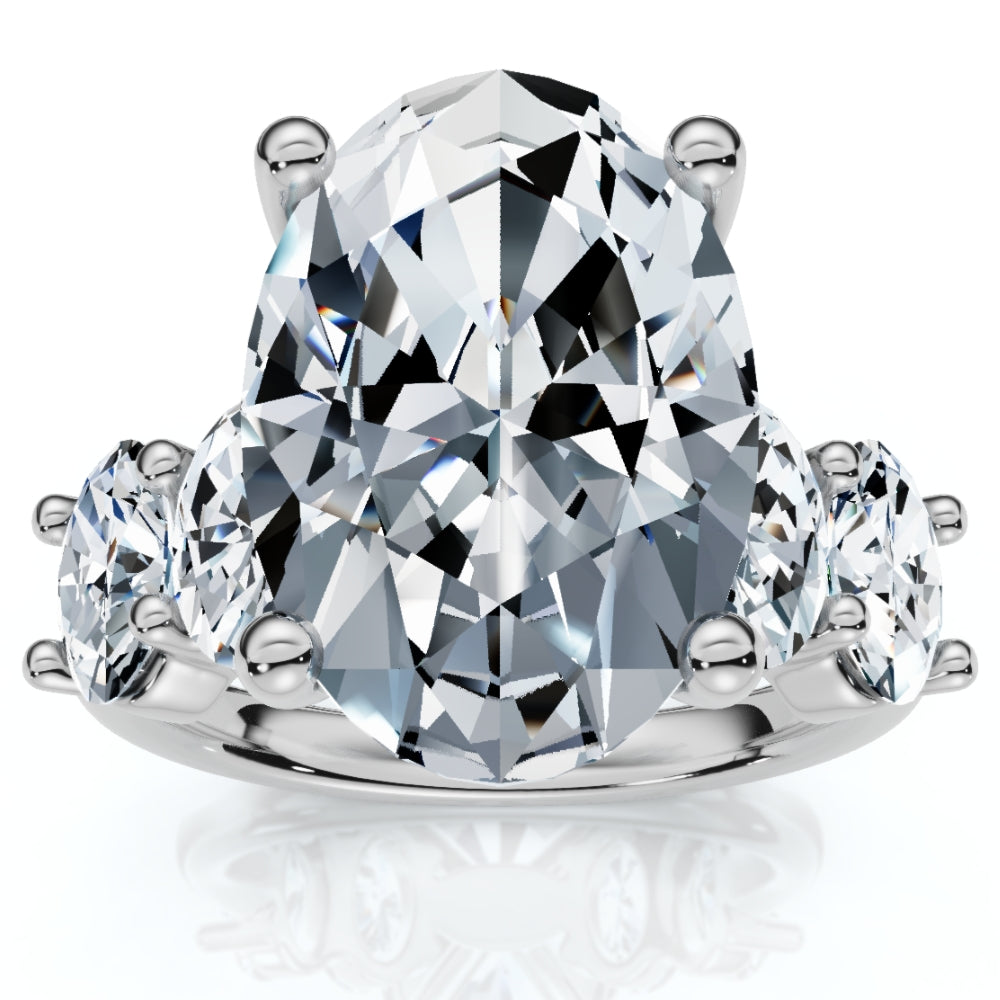 Помолвочное кольцо с сертифицированным овальным бриллиантом 8,50 карата, золото 14 карат Pompeii2, 14K White Gold
Помолвочное кольцо с сертифицированным овальным бриллиантом 8,50 карата, золото 14 карат Pompeii2, 14K White Gold