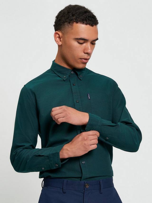 Хлопковая оксфордская рубашка Signature Ben Sherman, Dark Green
Хлопковая оксфордская рубашка Signature Ben Sherman, Dark Green