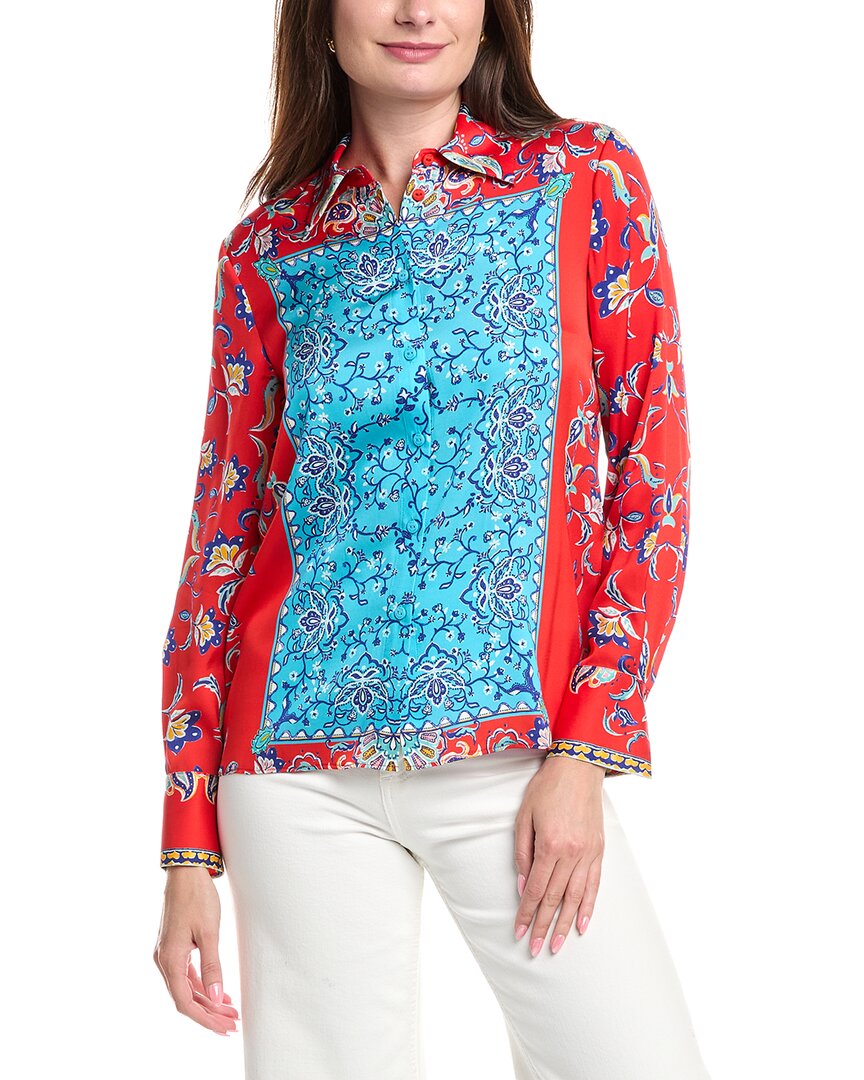 Эли Тахари Блузка из смесового шелка The Haven Elie Tahari, синий
Эли Тахари Блузка из смесового шелка The Haven Elie Tahari, синий