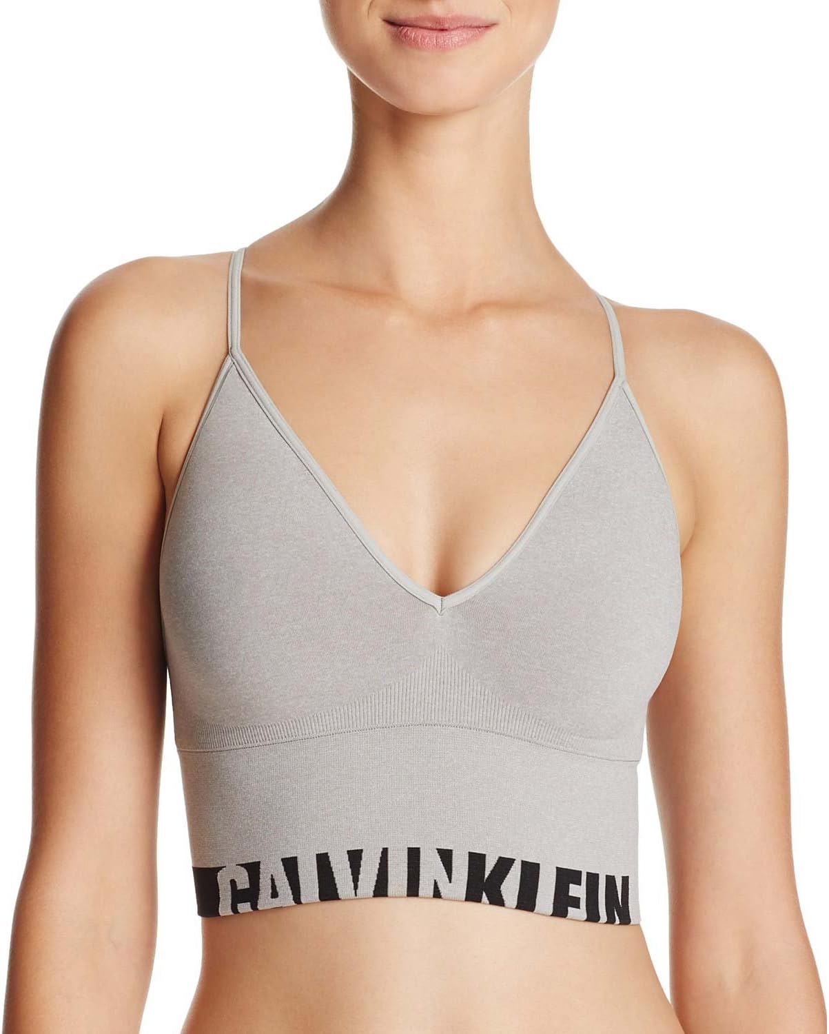 Женский бесшовный бюстгальтер-бралетт Calvin Klein с логотипом и удлиненным рукавом, Grey Heather
Женский бесшовный бюстгальтер-бралетт Calvin Klein с логотипом и удлиненным рукавом, Grey Heather