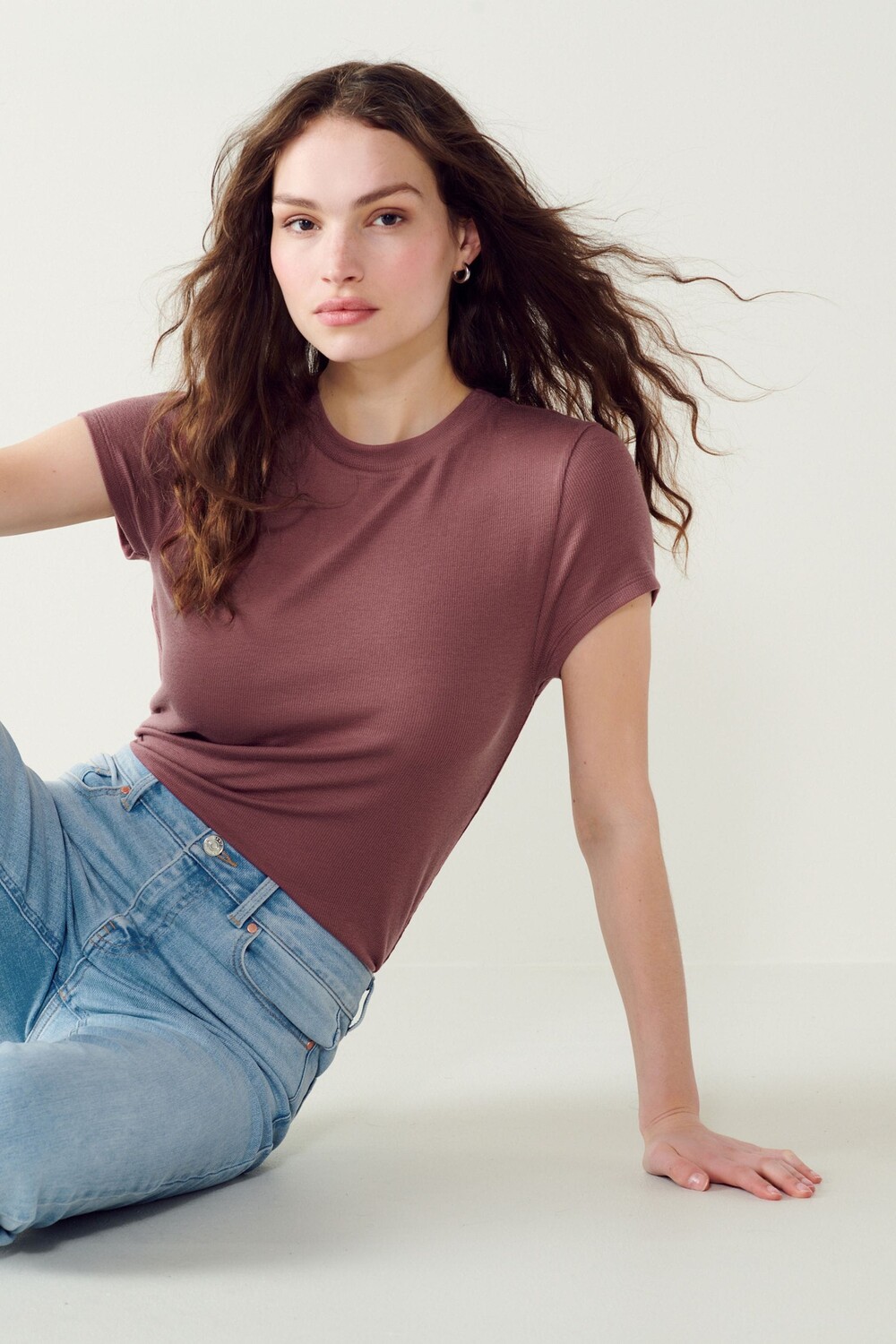 Мягкая на ощупь футболка TENCEL в рубчик с короткими рукавами Next, розовый
Мягкая на ощупь футболка TENCEL в рубчик с короткими рукавами Next, розовый