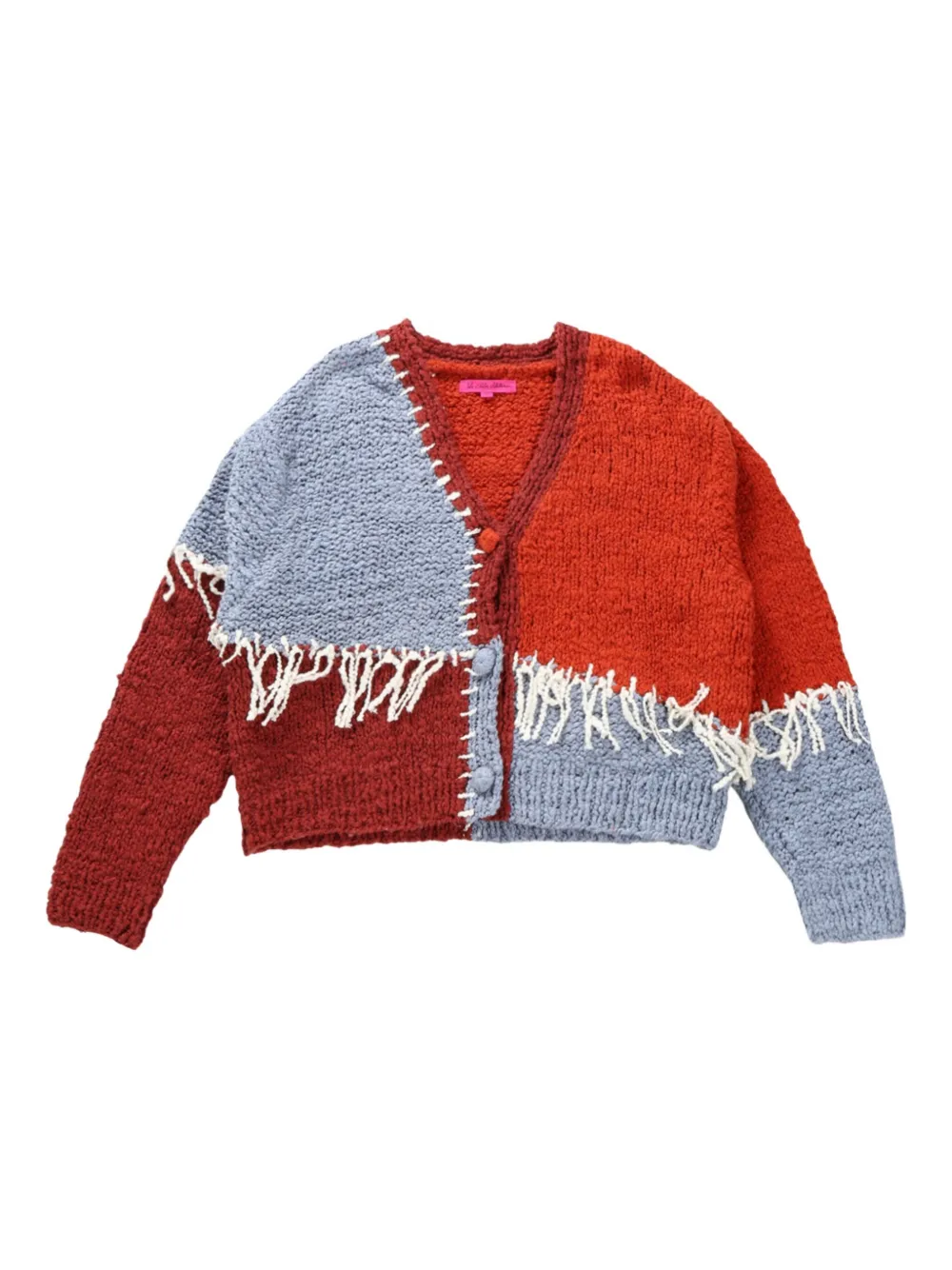 Кардиган в стиле пэчворк с бахромой The Elder Statesman, серый
Кардиган в стиле пэчворк с бахромой The Elder Statesman, серый