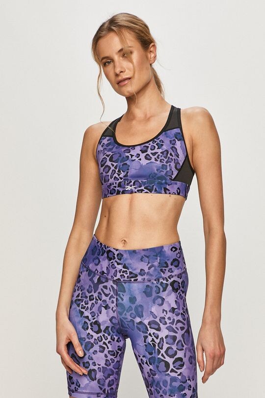 Спортивный бюстгальтер Reebok, фиолетовый
Спортивный бюстгальтер Reebok, фиолетовый