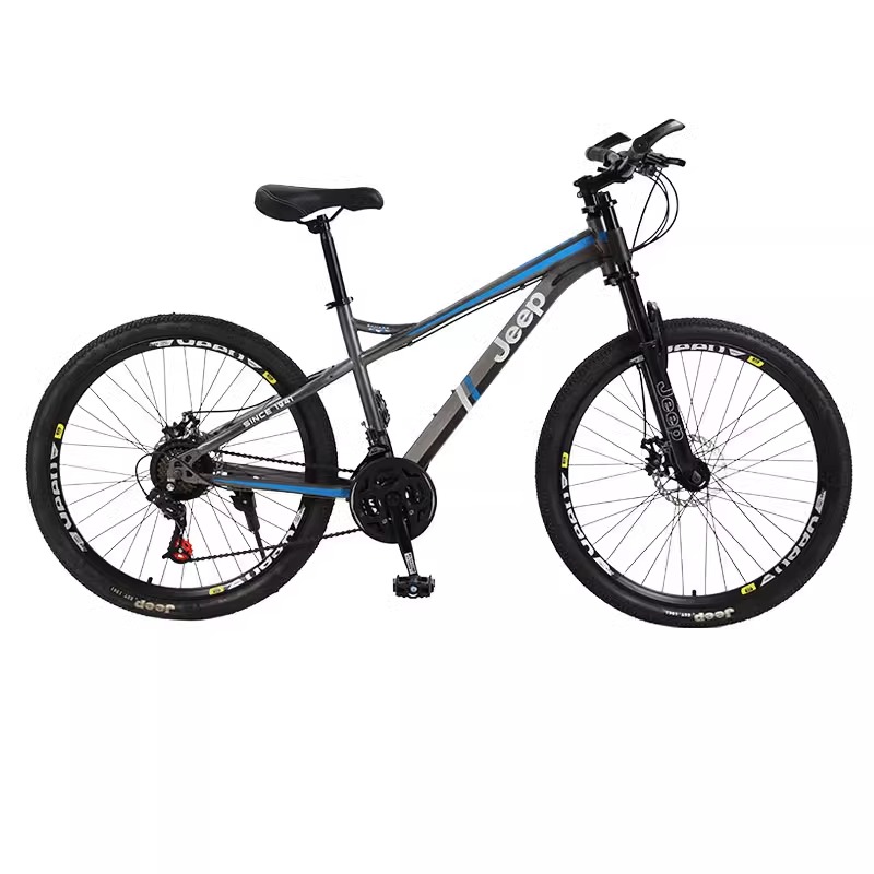 Горный велосипед Forest Trail с дисковыми тормозами из высокоуглеродистой стали для взрослых, размер 26*17 дюймов Jeep, серый синий
Горный велосипед Forest Trail с дисковыми тормозами из высокоуглеродистой стали для взрослых, размер 26*17 дюймов Jeep, серый синий