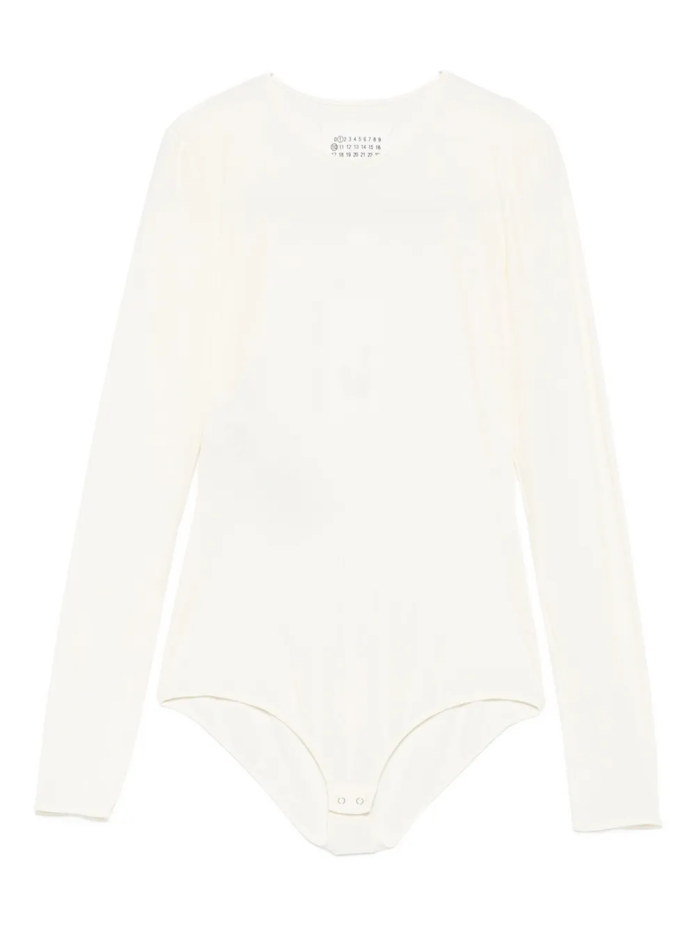 Боди с длинными рукавами и круглым вырезом MAISON MARGIELA, нейтральный 
Боди с длинными рукавами и круглым вырезом MAISON MARGIELA, нейтральный